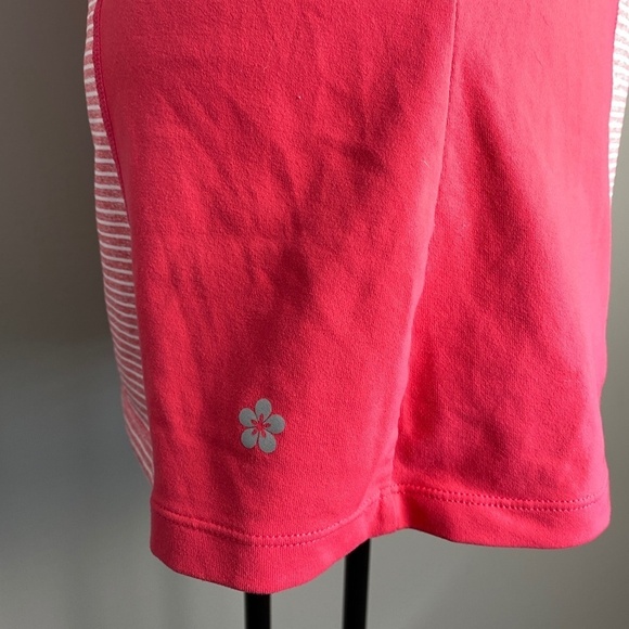 Tuff Athletics Women's Pink White Stripes Activewear Tank Top Spaghetti Straps L - Picture 3 of 11